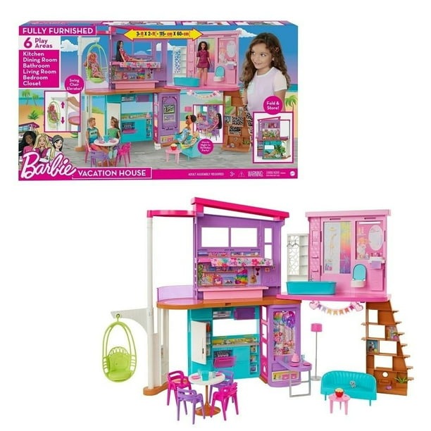 Set de Juego Mattel Barbie Casa de Muñecas Malibú