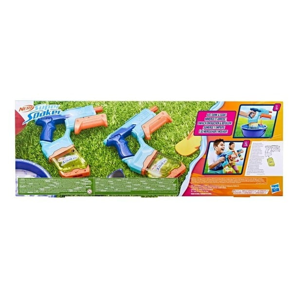 Lanzador Hasbro NERF Super Soaker Mini Dunk 2 pack