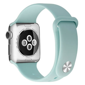 Reloj inteligente Apple Watch turquesa con correa de silicona 42-44-45 mm