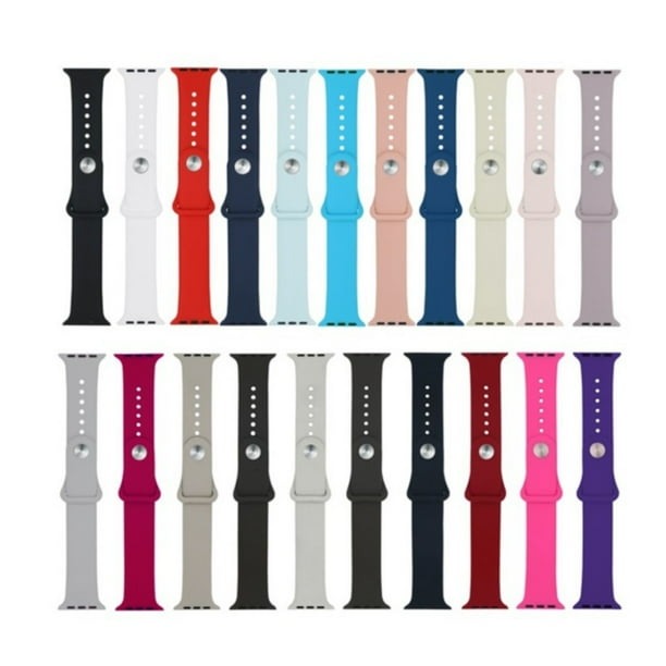 Reloj inteligente Apple Watch turquesa con correa de silicona 42-44-45 mm