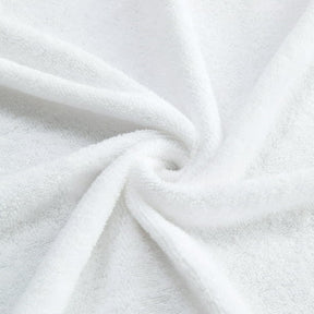 Gogreen Juego de Toallas de Baño 100% Algodón de 6 Piezas (2 Toallas de Baño, 2 Toallas de Mano y 2 Toallitas), Toallas Muy Absorbentes para Baño, Gimnasio y Hotel (Blanco)