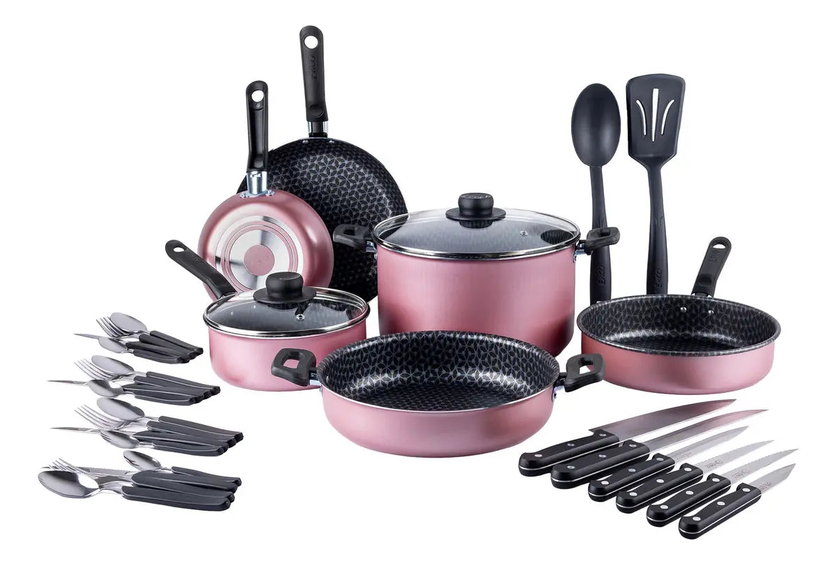 Batería Cocina Ekco 32 Piezas Antiadherente Aluminio