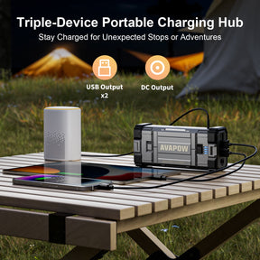 AVAPOW Bateria Para Auto, Paquete de Batería de Arranque Jump de Pico 3000a con Función de Arranque de Fuerza, Caja de Cargador Jump de Litio de 12 V para Motor Diésel de hasta 8l a Gas