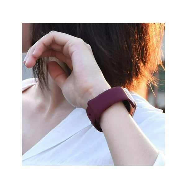 Reloj inteligente Apple Watch turquesa con correa de silicona 42-44-45 mm