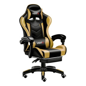 Silla Gamer Vidita Gx2000 Ergonómica Presidencial Reclinable Con Reposapiés Videojuego Pc Profesional